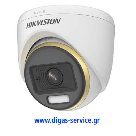 Hikvision DS-2CE70DF3T-LMFS 1080p ColorVu Turret με Mic