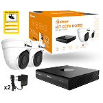 KIT-2DHVR2E Κιτ CCTV με Καταγραφικό DVR-104E και 2 Κάμερες Dome AHD4-21D2E
