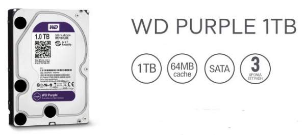 VWD PURPLE 1TB hard disc WD PURPLE 1TB - σκληρος δισκος για dvr