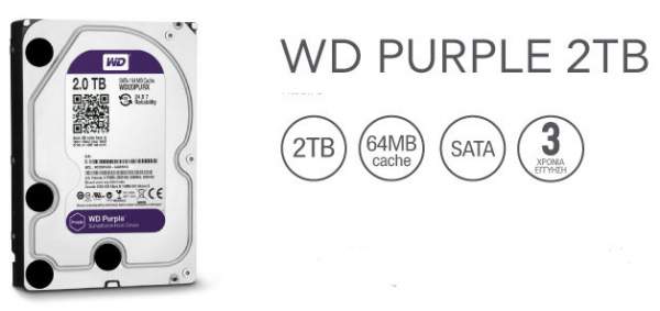 VWD PURPLE 2TB hard disc WD PURPLE 2TB - σκληρος δισκος για dvr