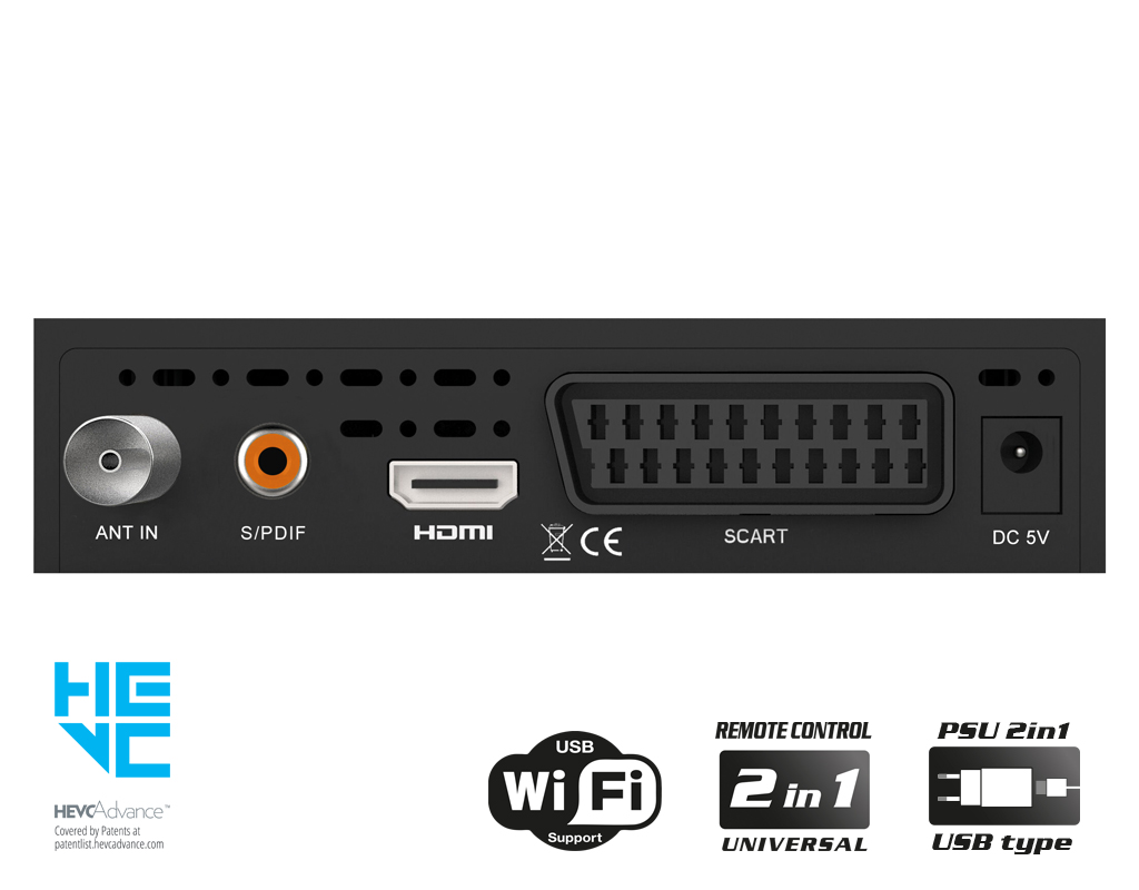 Edision PICCO T265 pro HD, τηλεχειριστήριο EDI-RCU 4 Learn