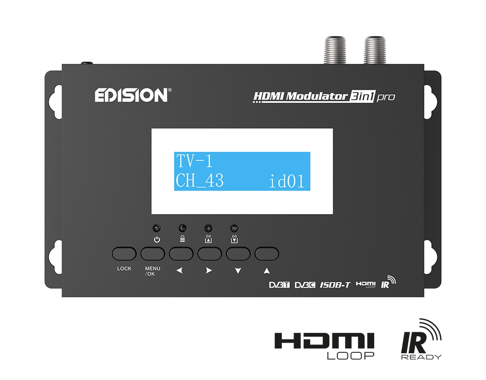 Εμπρόσθια όψη Edision HDMI MODULATOR 3in1 pro