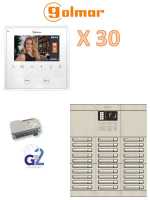 Golmar gb2 kit 30 για 30 διαμερίσματα Golmar Θυροτηλεόραση πολυκατοικίας 30 διαμερισμάτων