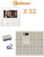 Golmar gb2 kit 52 για 52 διαμερίσματα Golmar Θυροτηλεόραση πολυκατοικίας 52 διαμερισμάτων