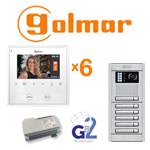 Golmar gb2 kit 6 για 6 διαμερίσματα Golmar Θυροτηλεόραση πολυκατοικίας 6 διαμερισμάτων