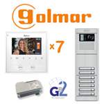 Golmar gb2 kit 7 για 7 διαμερίσματα Golmar Θυροτηλεόραση πολυκατοικίας 7 διαμερισμάτων