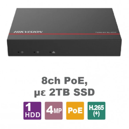 HIKVISION DS-E08NI-Q1/8P(SSD 2T) HIKVISION DS-E08NI-Q1/8P(SSD 2T)