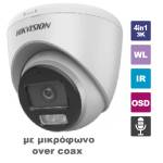 HIKVISION DS-2CE72KF0T-LFS 3K Dome ColorVu 2.8mm