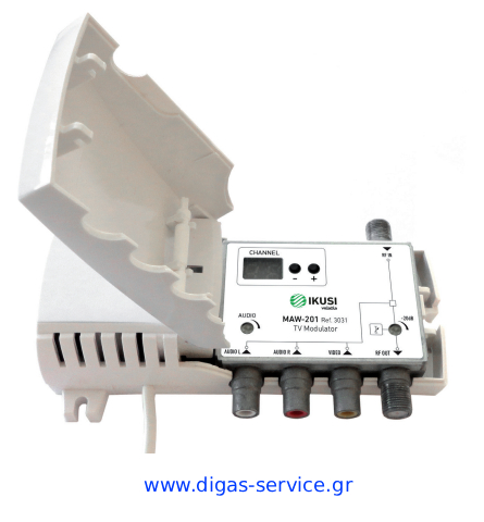 Ikusi MAW-201 Διαμορφωτής Τηλεόρασης VHF/UHF Πολυκαναλικός Ikusi MAW-201 Διαμορφωτής Τηλεόρασης VHF/UHF Πολυκαναλικός