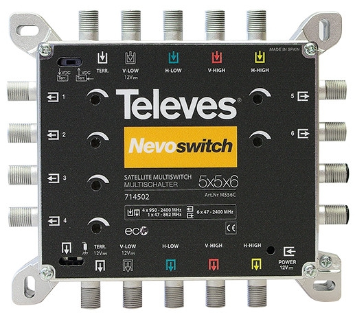 televes 714502 Πολυδιακόπτης Multiswitch televes 714502