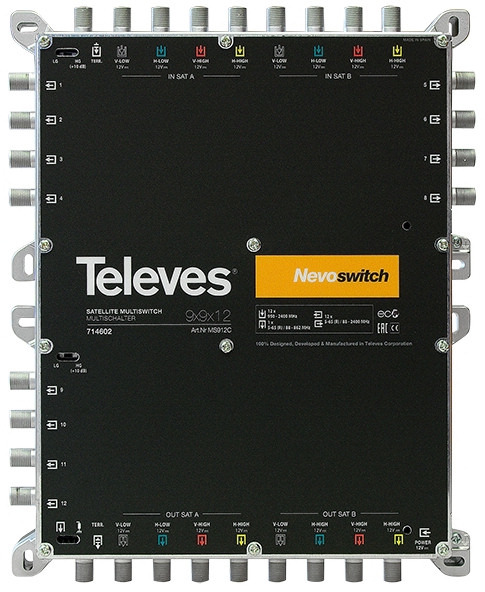 Πολυδιακόπτης Multiswitch televes 714602