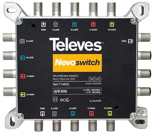 televes-714905 Διακλαδωτήρας splitter - Multicwitch televes 714905