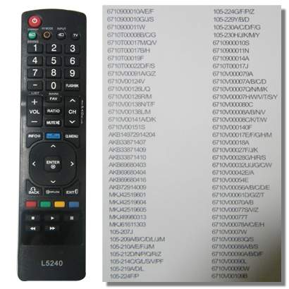 remote control lg L1010 Lg L5240