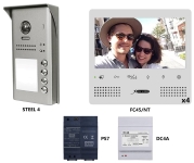 xvox Θυροτηλεόραση 4 Διαμερισμάτων KIT